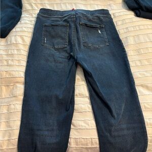 SPANX Blue Jeggings with Sturdy Waistband and Seam Detailing